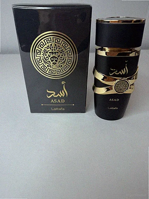 Lattafa Asad Eau de Parfum Spray Fragrance, Regular Size, 3.4 fl oz